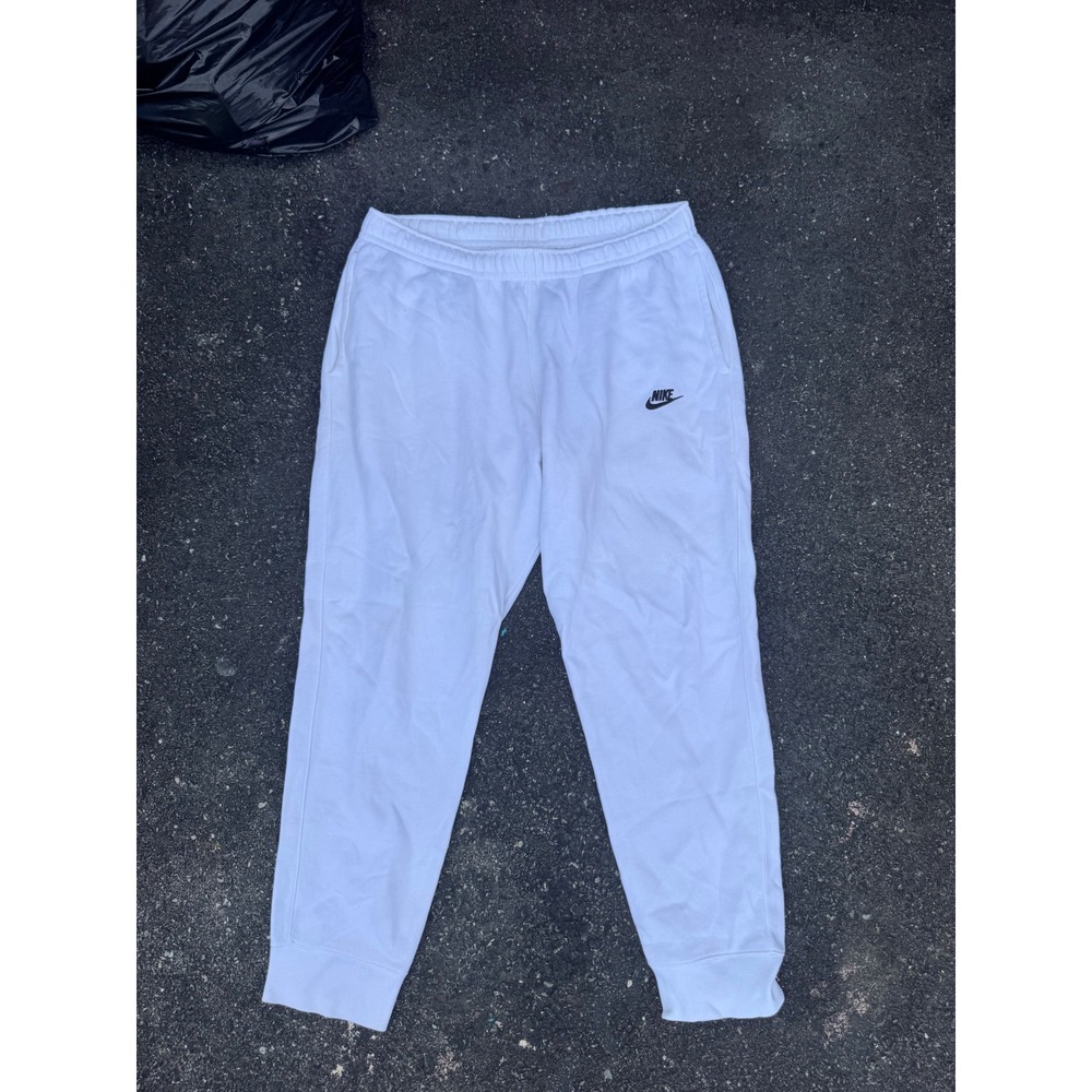 Nike Sportswear Club Fleece Joggers White Mens XL
